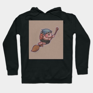 Kitchen Witch (on broom) Hoodie